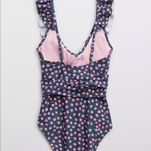 Aerie Ruffle Swim one piece Large Long! Sold out